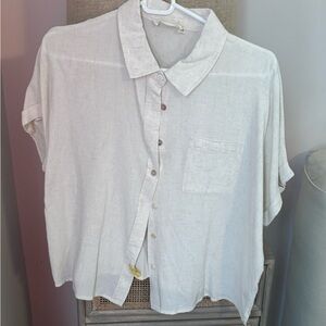 Millibon Cream Button-Up Shirt